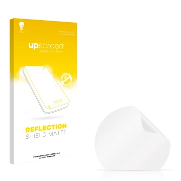 Parte frontale di una confezione del prodotto con il logo del marchio upscreen. Accanto si trova la protezione per lo schermo 