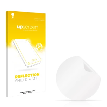 Parte frontale di una confezione del prodotto con il logo del marchio upscreen. Accanto si trova la protezione per lo schermo 