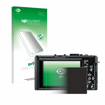 Parte frontale di una confezione del prodotto con il logo del marchio upscreen. Accanto è raffigurato il dispositivo Leica D-L