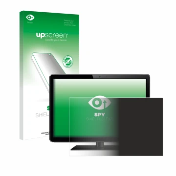 Parte frontale di una confezione del prodotto con il logo del marchio upscreen. Accanto è raffigurato il dispositivo con la re