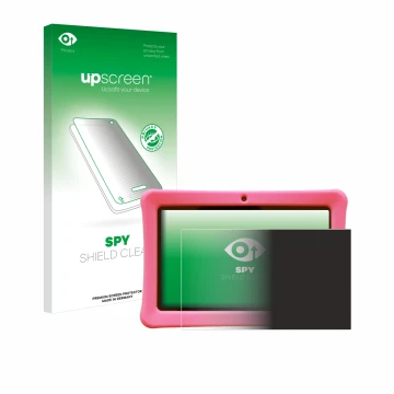 Parte frontale di una confezione del prodotto con il logo del marchio upscreen. Accanto è raffigurato il dispositivo Contixo K