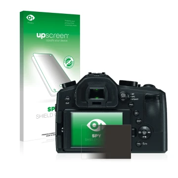 Parte frontale di una confezione del prodotto con il logo del marchio upscreen. Accanto è raffigurato il dispositivo Leica V-L