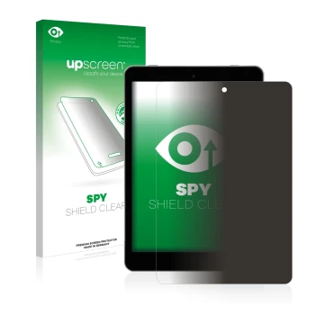 Parte frontale di una confezione del prodotto con il logo del marchio upscreen. Accanto è raffigurato il dispositivo Kiano Sli