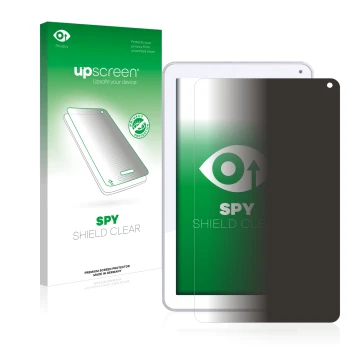 Parte frontale di una confezione del prodotto con il logo del marchio upscreen. Accanto è raffigurato il dispositivo Odys Mave