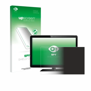 Parte frontale di una confezione del prodotto con il logo del marchio upscreen. Accanto è raffigurato il dispositivo con la re