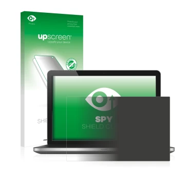 Parte frontale di una confezione del prodotto con il logo del marchio upscreen. Accanto è raffigurato il dispositivo con la re