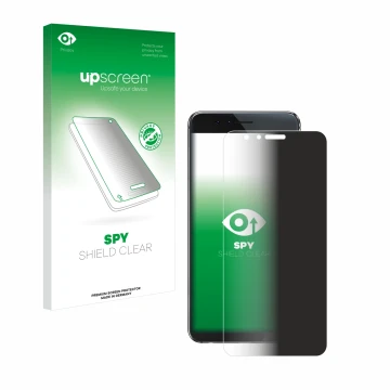 Parte frontale di una confezione del prodotto con il logo del marchio upscreen. Accanto è raffigurato il dispositivo Honor 8 c