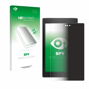 Parte frontale di una confezione del prodotto con il logo del marchio upscreen. Accanto è raffigurato il dispositivo Amazon Fi