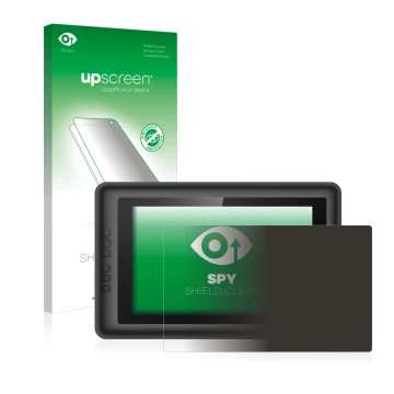 Parte frontale di una confezione del prodotto con il logo del marchio upscreen. Accanto è raffigurato il dispositivo XP-Pen Ar