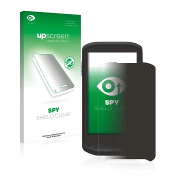 Parte frontale di una confezione del prodotto con il logo del marchio upscreen. Accanto è raffigurato il dispositivo Zebra TC2