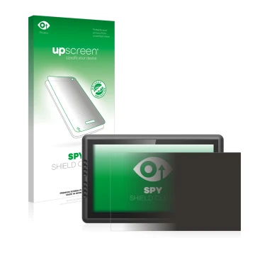 Parte frontale di una confezione del prodotto con il logo del marchio upscreen. Accanto è raffigurato il dispositivo XP-Pen Ar