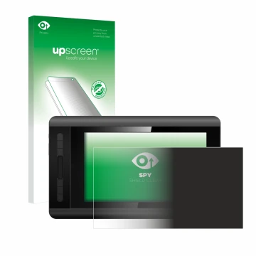 Parte frontale di una confezione del prodotto con il logo del marchio upscreen. Accanto è raffigurato il dispositivo XP-Pen Ar