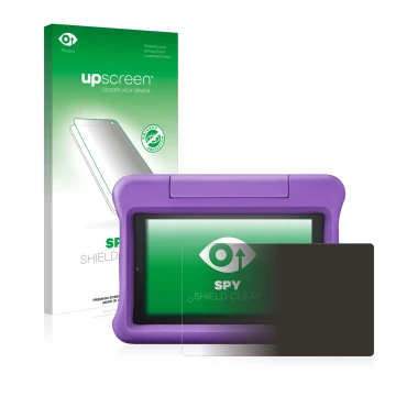 Parte frontale di una confezione del prodotto con il logo del marchio upscreen. Accanto è raffigurato il dispositivo Amazon Fi