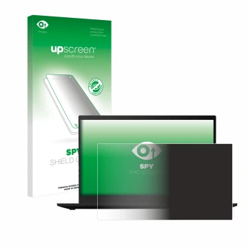 Parte frontale di una confezione del prodotto con il logo del marchio upscreen. Accanto è raffigurato il dispositivo Lenovo Th