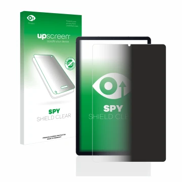 Parte frontale di una confezione del prodotto con il logo del marchio upscreen. Accanto è raffigurato il dispositivo Samsung G