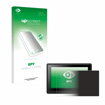 Parte frontale di una confezione del prodotto con il logo del marchio upscreen. Accanto è raffigurato il dispositivo Wacom Cin