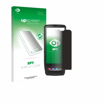 Parte frontale di una confezione del prodotto con il logo del marchio upscreen. Accanto è raffigurato il dispositivo Casio IT-