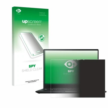 Parte frontale di una confezione del prodotto con il logo del marchio upscreen. Accanto è raffigurato il dispositivo ASUS Rog 