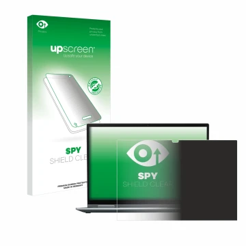 Parte frontale di una confezione del prodotto con il logo del marchio upscreen. Accanto è raffigurato il dispositivo Lenovo Th