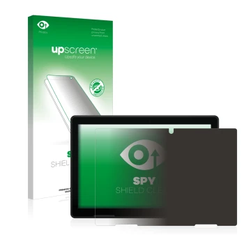 Parte frontale di una confezione del prodotto con il logo del marchio upscreen. Accanto è raffigurato il dispositivo MEDION Li