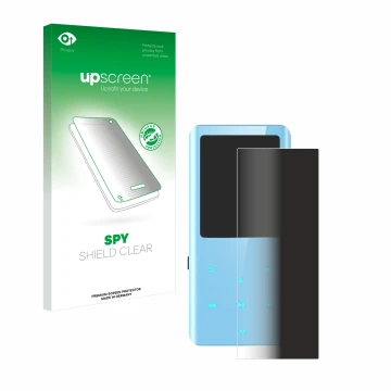 Parte frontale di una confezione del prodotto con il logo del marchio upscreen. Accanto è raffigurato il dispositivo AGPtek A1