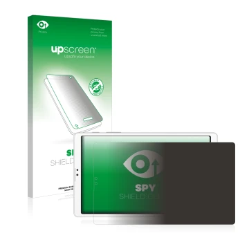 Parte frontale di una confezione del prodotto con il logo del marchio upscreen. Accanto è raffigurato il dispositivo Samsung G