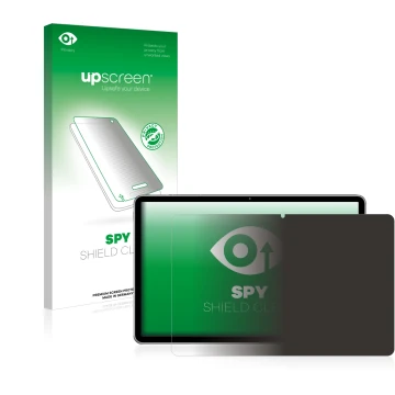 Parte frontale di una confezione del prodotto con il logo del marchio upscreen. Accanto è raffigurato il dispositivo Huawei Ma