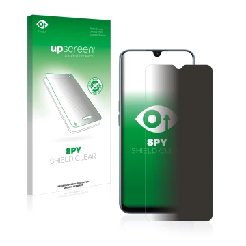 Parte frontale di una confezione del prodotto con il logo del marchio upscreen. Accanto è raffigurato il dispositivo Oppo A16s