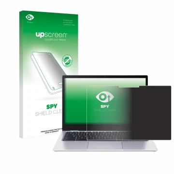 Parte frontale di una confezione del prodotto con il logo del marchio upscreen. Accanto è raffigurato il dispositivo Acer Chro