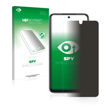 Parte frontale di una confezione del prodotto con il logo del marchio upscreen. Accanto è raffigurato il dispositivo Xiaomi Re