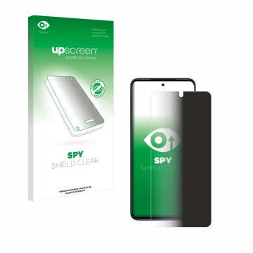 Parte frontale di una confezione del prodotto con il logo del marchio upscreen. Accanto è raffigurato il dispositivo Xiaomi Re