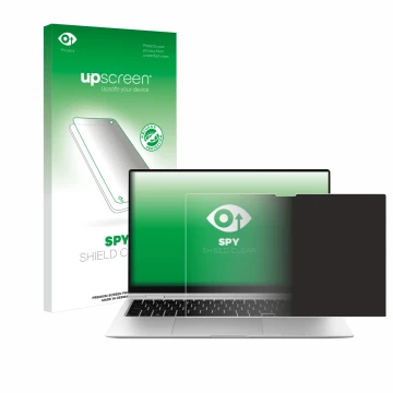 Parte frontale di una confezione del prodotto con il logo del marchio upscreen. Accanto è raffigurato il dispositivo Samsung G