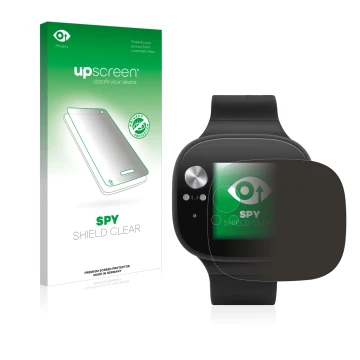 Parte frontale di una confezione del prodotto con il logo del marchio upscreen. Accanto è raffigurato il dispositivo ASUS Vivo