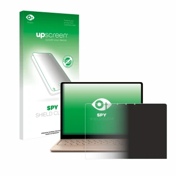 Parte frontale di una confezione del prodotto con il logo del marchio upscreen. Accanto è raffigurato il dispositivo Microsoft