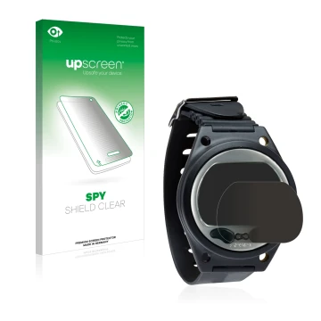 Parte frontale di una confezione del prodotto con il logo del marchio upscreen. Accanto è raffigurato il dispositivo SCUBAPRO 