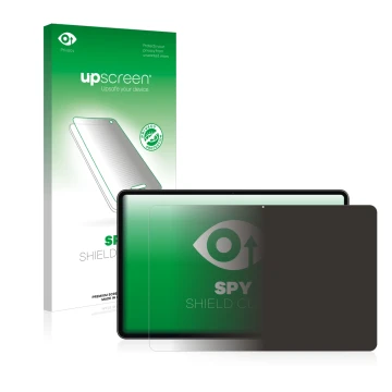 Parte frontale di una confezione del prodotto con il logo del marchio upscreen. Accanto è raffigurato il dispositivo Huawei Ma