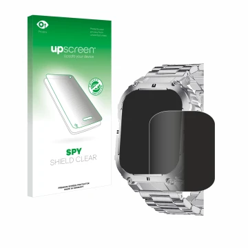 Parte frontale di una confezione del prodotto con il logo del marchio upscreen. Accanto è raffigurato il dispositivo LIGE K-57