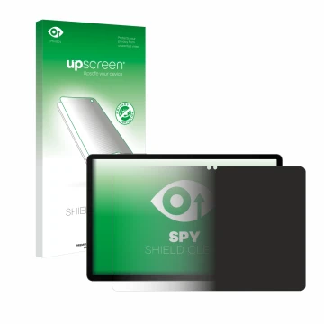 Parte frontale di una confezione del prodotto con il logo del marchio upscreen. Accanto è raffigurato il dispositivo Samsung G