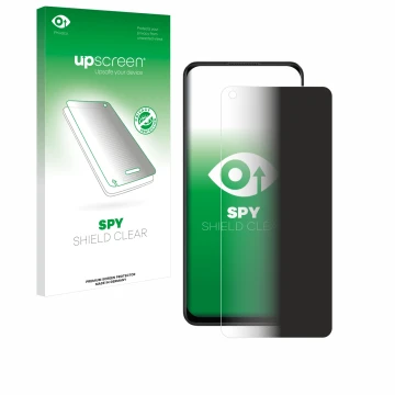 Parte frontale di una confezione del prodotto con il logo del marchio upscreen. Accanto è raffigurato il dispositivo Oppo A78 