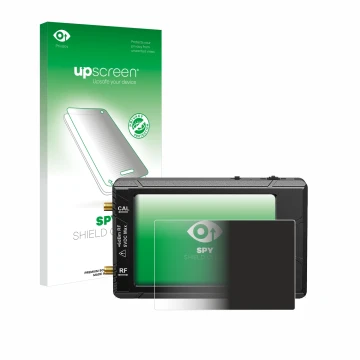 Parte frontale di una confezione del prodotto con il logo del marchio upscreen. Accanto è raffigurato il dispositivo tinySA ul