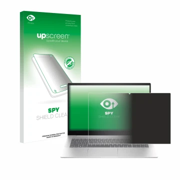 Parte frontale di una confezione del prodotto con il logo del marchio upscreen. Accanto è raffigurato il dispositivo HP Envy 1
