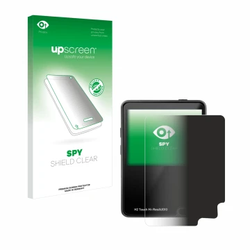 Parte frontale di una confezione del prodotto con il logo del marchio upscreen. Accanto è raffigurato il dispositivo HifiWalke