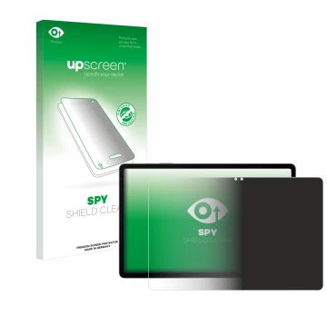 Parte frontale di una confezione del prodotto con il logo del marchio upscreen. Accanto è raffigurato il dispositivo Samsung G