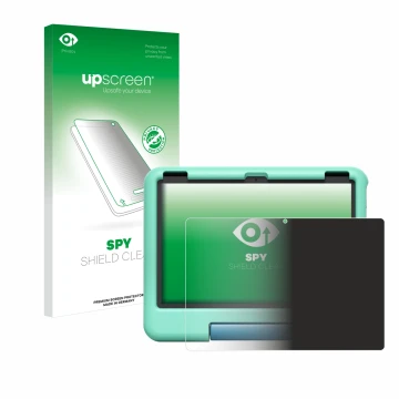 Parte frontale di una confezione del prodotto con il logo del marchio upscreen. Accanto è raffigurato il dispositivo Amazon Fi