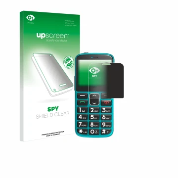 Parte frontale di una confezione del prodotto con il logo del marchio upscreen. Accanto è raffigurato il dispositivo Uleway Se