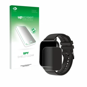 Parte frontale di una confezione del prodotto con il logo del marchio upscreen. Accanto è raffigurato il dispositivo AcclaFit 