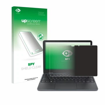 Parte frontale di una confezione del prodotto con il logo del marchio upscreen. Accanto è raffigurato il dispositivo Lenovo 30