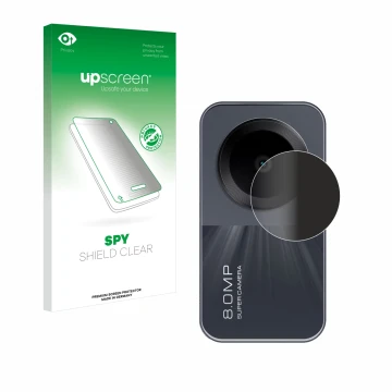 Parte frontale di una confezione del prodotto con il logo del marchio upscreen. Accanto è raffigurato il dispositivo Xiaomi Re