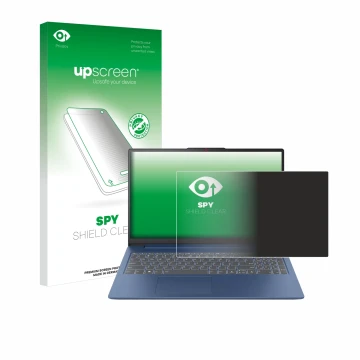 Parte frontale di una confezione del prodotto con il logo del marchio upscreen. Accanto è raffigurato il dispositivo Lenovo Id