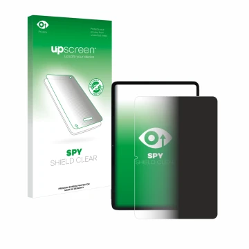 Parte frontale di una confezione del prodotto con il logo del marchio upscreen. Accanto è raffigurato il dispositivo Xiaomi Pa